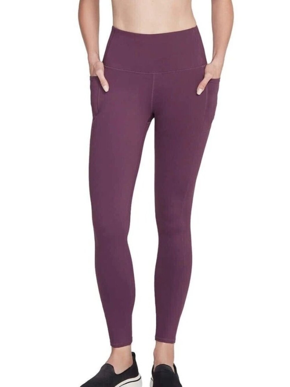 NWT Skechers GoWalk Women's XS Leggings Purple With Pockets